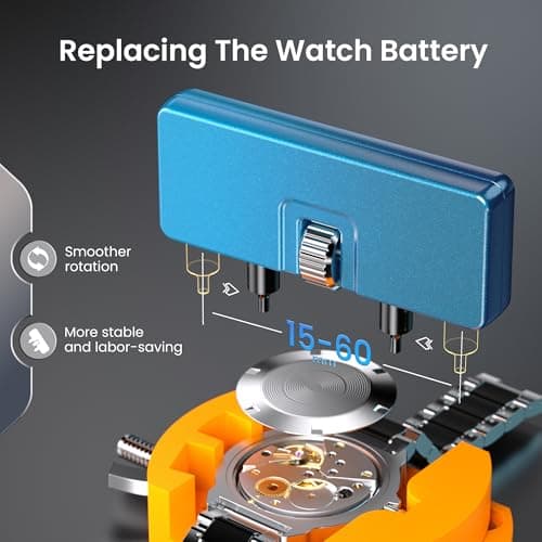JOREST Watch Repair Kit - Battery, Link & Opener Tools Included