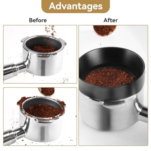 51mm Espresso Dosing Funnel, Aluminum Ring for Portafilter