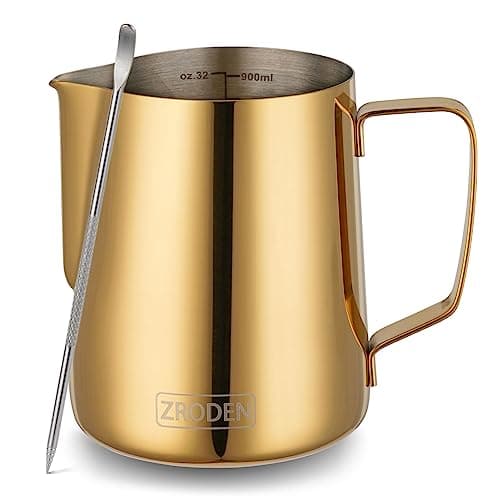 Stainless Steel Milk Frothing Pitcher for Espresso Machines
