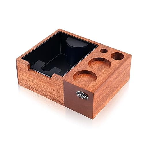 IKAPE Espresso Knock Box Storage Organizer for 51, 54, 58MM Espresso Accessories