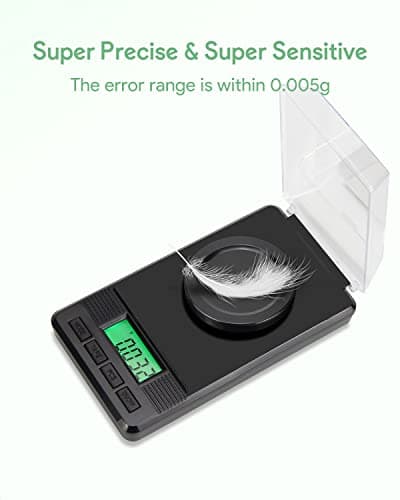 Digital Milligram Scale 50g/0.001g, High Precision for Jewelry, Powder, Medicine