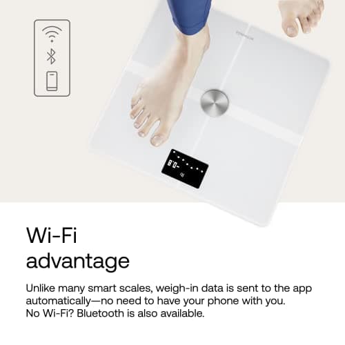 Withings Body+ Digital Wi-Fi Smart Scale with Pregnancy Tracker & Baby Mode