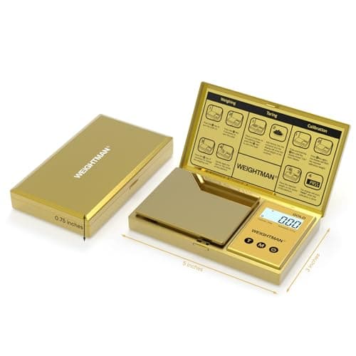 Weightman Gold Titanium 200g Digital Scale with Backlit Display