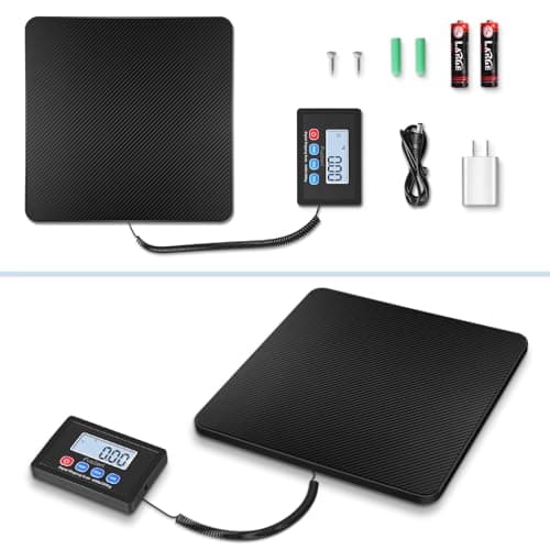 Fuzion Digital Shipping Scale - 440lbs, 10g Accuracy, Hold/Tare, LCD Display