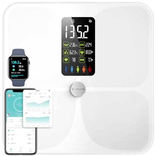 Lepulse Large Display Body Fat Scale: Accurate Weight & Body Composition Analysis