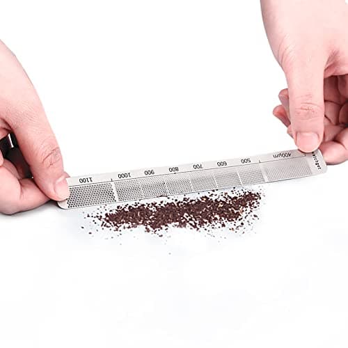 Ground Coffee Measuring Ruler: Precision Stainless Steel Tool for Grind Size
