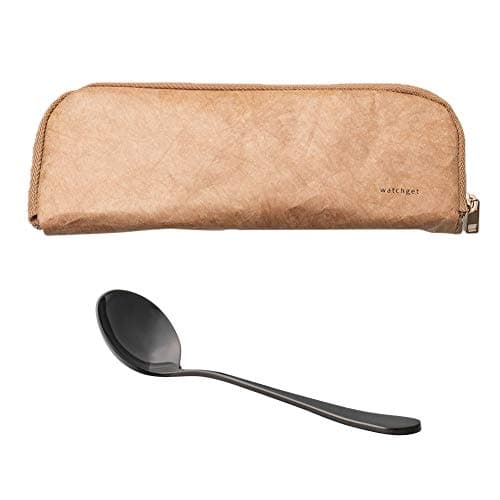 Watchget Professional 5.9 Inch Round Stainless Steel Coffee Cupping Spoon - Black