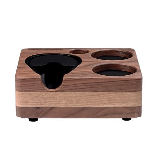 Normcore Natural Walnut Espresso Tamping Mat, 58mm Portafilter Tool Organizer