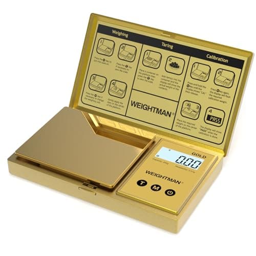 Weightman Gold Titanium 200g Digital Scale with Backlit Display