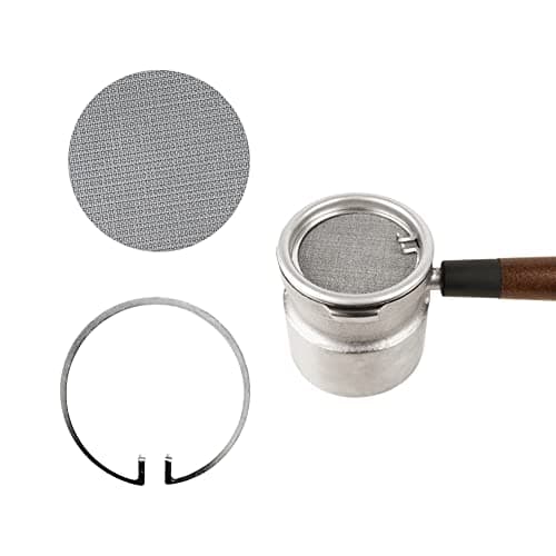 53mm Espresso Puck Screen and Circlip Kit for 9Barista Machine, Reusable 1.7mm Stainless Steel