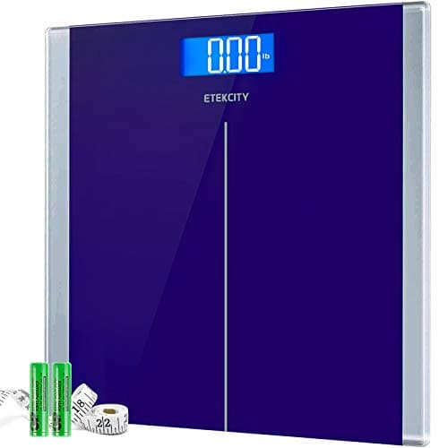 Etekcity Bluetooth Digital Bathroom Scale, Large Blue LCD, High Precision, Upgraded BMIC.weight