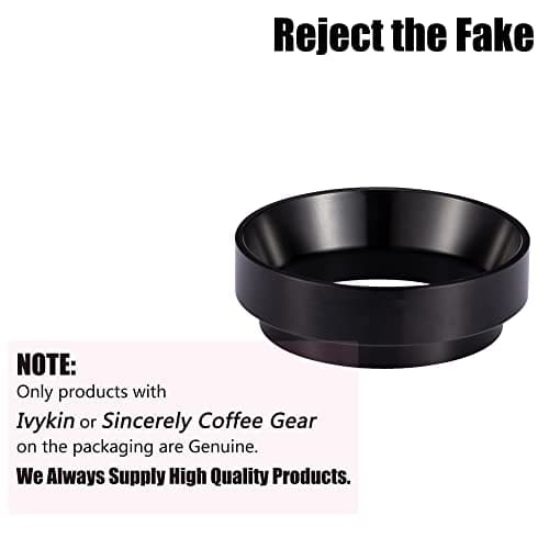 Black Aluminum Espresso Dosing Funnel for 58mm Portafilters