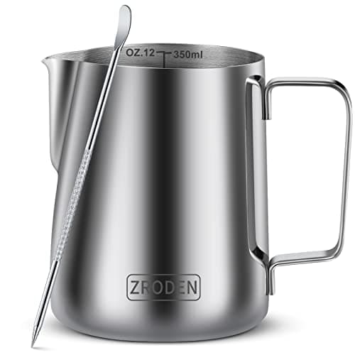 Stainless Steel Milk Frothing Pitcher for Espresso Machines