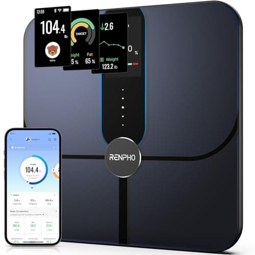 Renpho Smart Scale with TFT LCD, Wi-Fi BMI & Body Fat Measurement