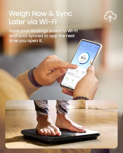 Renpho Smart Scale with TFT LCD, Wi-Fi BMI & Body Fat Measurement
