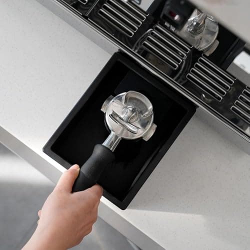 watchget Dual Function Espresso Knock Box, Black