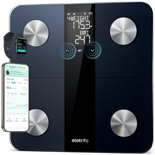 Etekcity Upgraded Smart Bathroom Scale with BMI & Body Fat Measurement