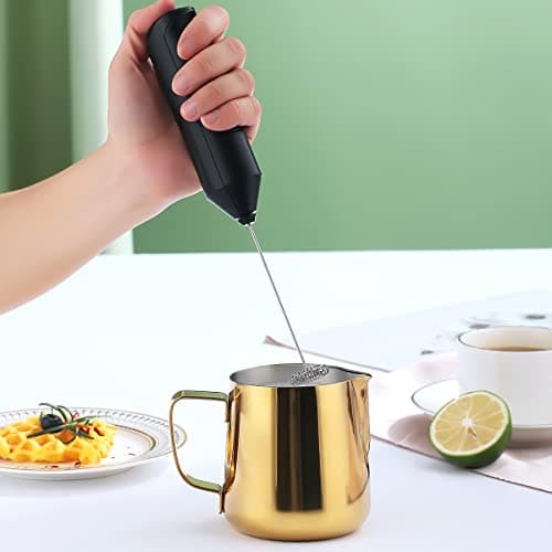 Kyraton Gold 12oz Milk Frothing Pitcher for Espresso Cappuccino Latte Art