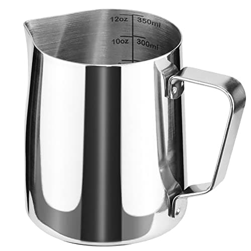 Stainless Steel Milk Frother Pitcher for Cappuccino and Latte Art (20 Ounce)