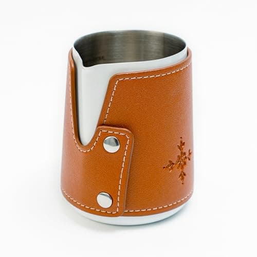 Premium Stainless Steel Handleless 14oz Milk Frothing Pitcher - Barista Gift Box - Green