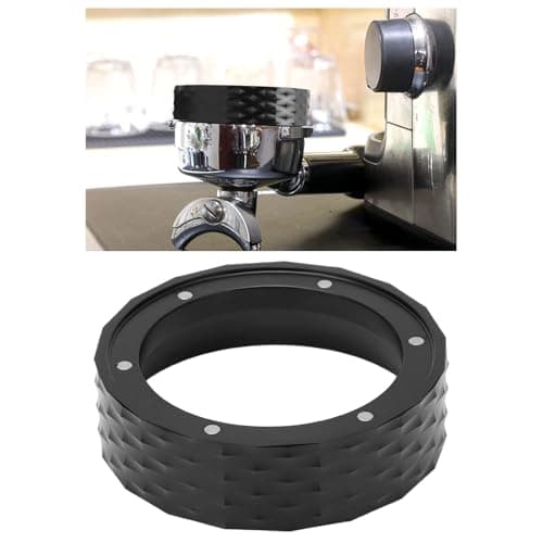 48mm Magnetic Dosing Ring for Espresso Machines, Black Accessories