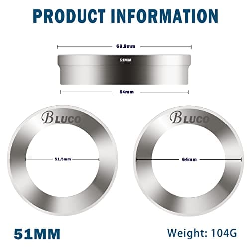BLUCO 58mm Stainless Steel Espresso Dosing Funnel - Precise and Mess-Free