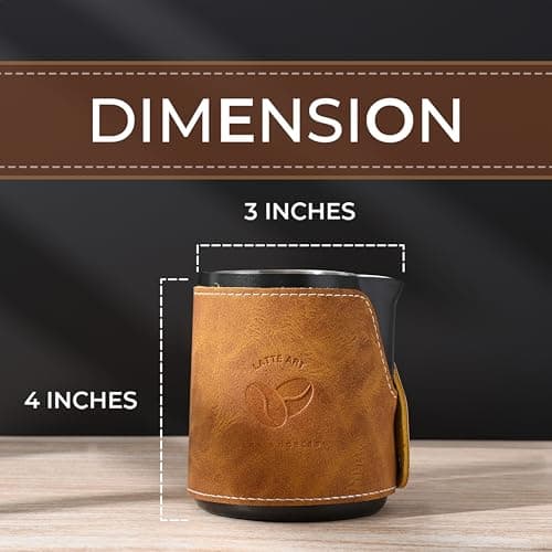 Stainless Steel Handleless Milk Frother Pitcher - 450ml Espresso Milk Jug for Latte Art