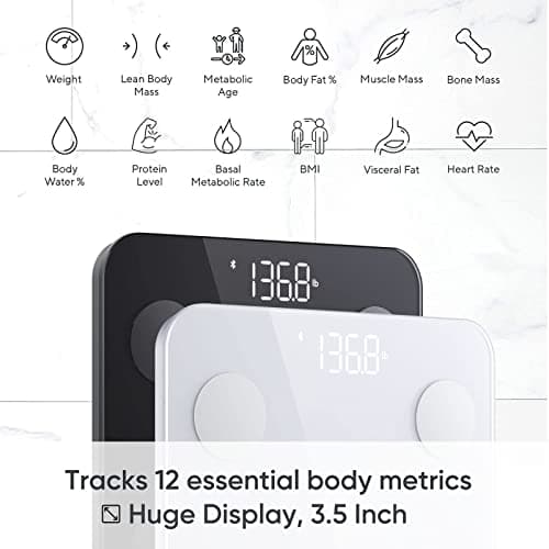 Wyze Scale S - Digital Bathroom Scale for Body Fat & Composition Analysis