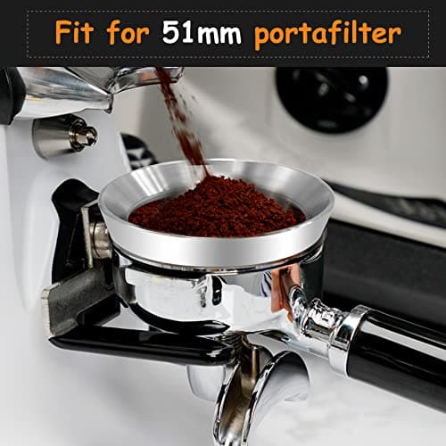 Delonghi 51mm Stainless Steel Espresso Dosing Funnel