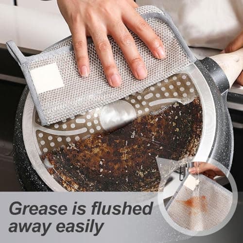 2025 Non-Scratch Wire Dishcloth for Home Kitchen Dishes & Sinks (5 Pcs)