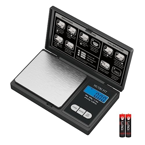 NUTRI FIT Digital Scale 0.01g Accuracy, 500g Jewelry & Kitchen Scale, Ounces & Grams, Portable