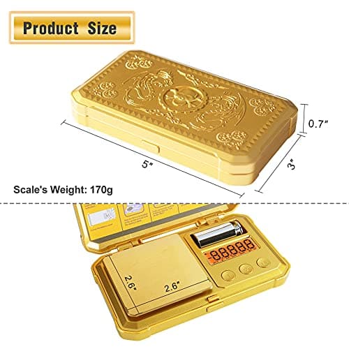 Fuzion Gram Scale 200g/0.01g, Digital Weight for Jewelry & Herbs