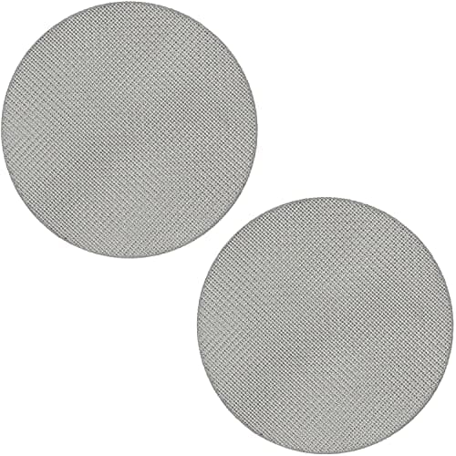 2 Pack 51mm Coffee Portafilter Filter Basket, Reusable 1.7mm Filter Mesh Plate (51mm, 100μm)