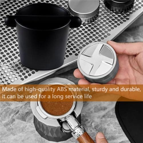 2pcs Espresso Knock Box Silicone Mat with Removable Bar Tool Anti-Slip Base