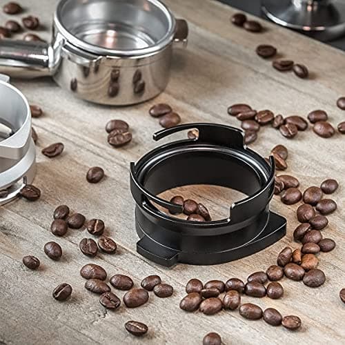 Espresso Dosing Funnel, Aluminum Metal Barista Coffee Dosing Funnel for 54mm Breville Portafilter in Black