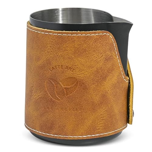 Stainless Steel Handleless Milk Frother Pitcher - 450ml Espresso Milk Jug for Latte Art