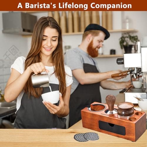 8-in-1 Espresso Coffee Tamping Station with Organizer & Tools