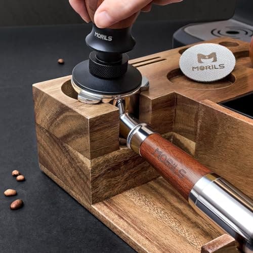 Breville 54mm Bottomless Portafilter, 3 Ears, Walnutwood Handle, Espresso Accessories