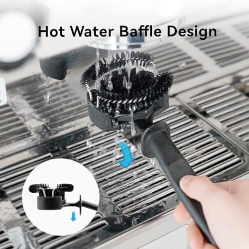 Espresso Coffee Machine Cleaning Brush 360° Nylon Bristles V2 58mm