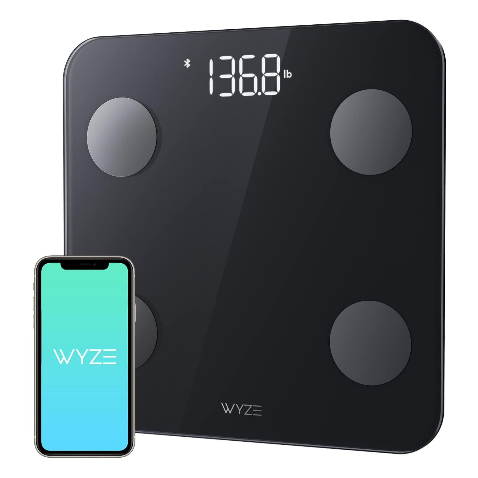 Wyze Scale S - Digital Bathroom Scale for Body Fat & Composition Analysis