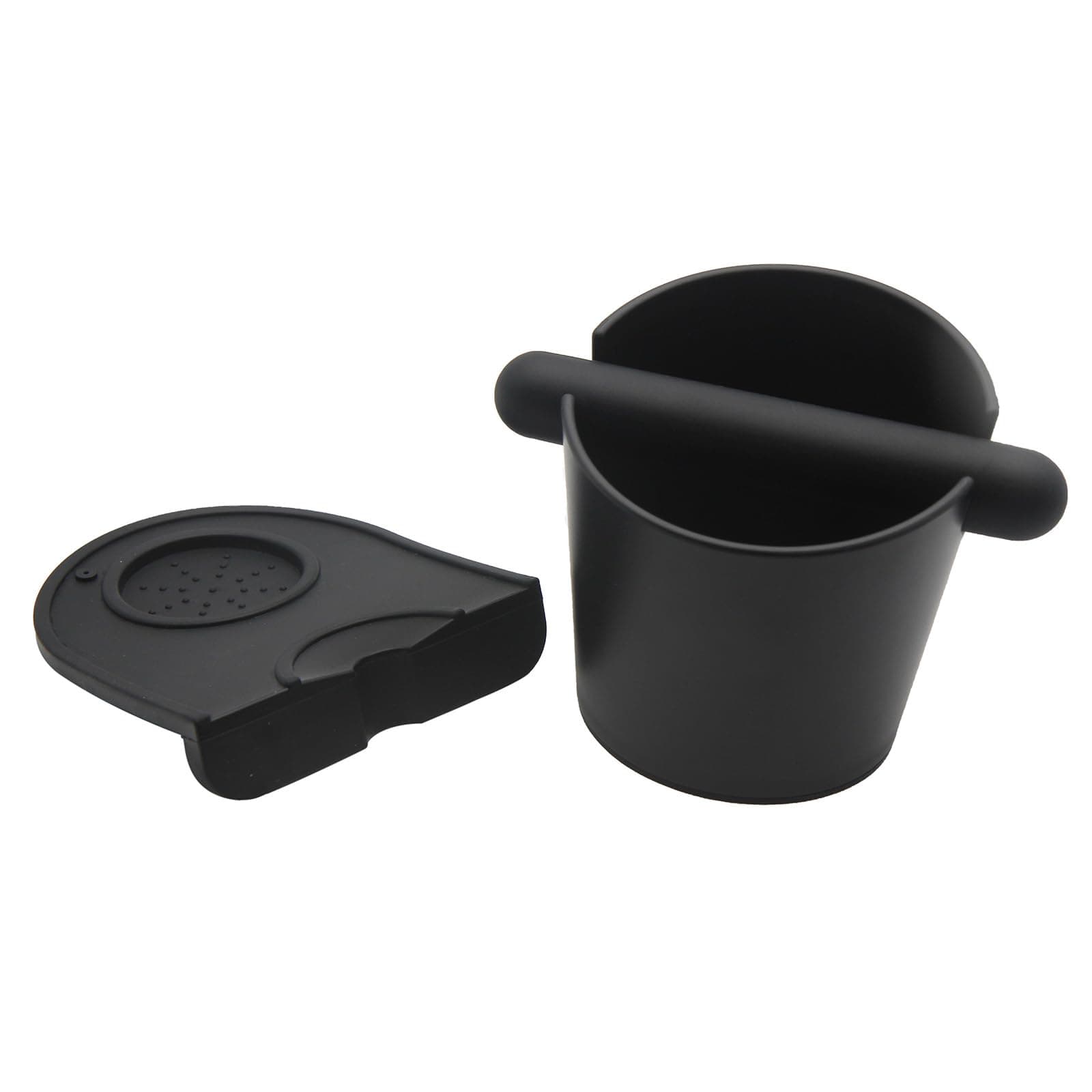 2pcs Espresso Knock Box Silicone Mat with Removable Bar Tool Anti-Slip Base