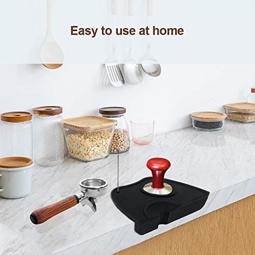 ledorr Non-Slip Silicone Espresso Tamper Mat, Food Safe for Home KitchenOffice