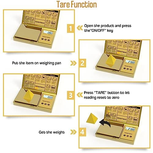 Weightman Gold Titanium 200g Digital Scale with Backlit Display