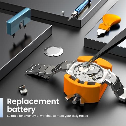 JOREST Watch Repair Kit - Battery, Link & Opener Tools Included