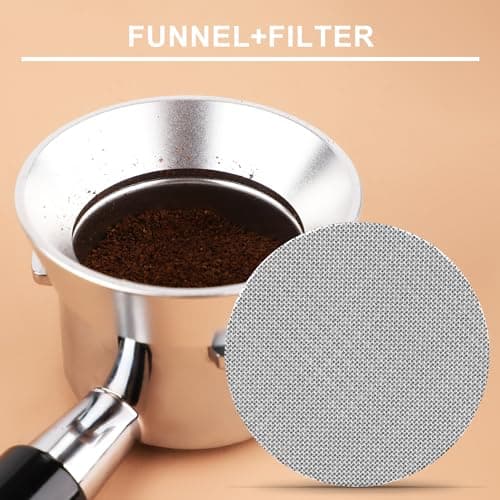 54mm Magnetic Espresso Dosing Funnel with Aluminum Mesh Filter for Kitchen and Coffee Shops