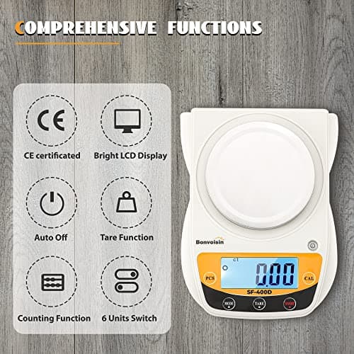 Bonvoisin Digital Lab Scale 600g 0.01g Accuracy Analytical Balance