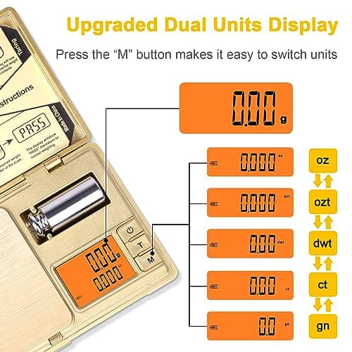 Fuzion CASH-200 Grams Digital Jewelry & Food Scale, 0.01g Accuracy
