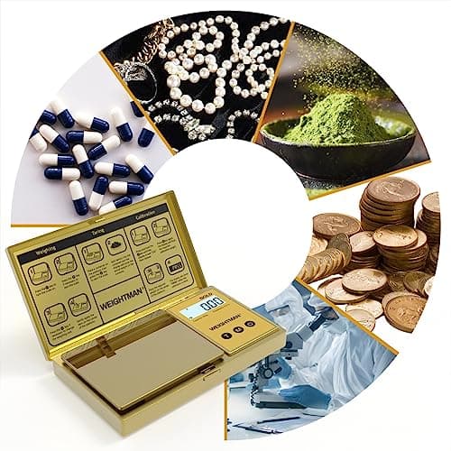 Weightman Gold Titanium 200g Digital Scale with Backlit Display