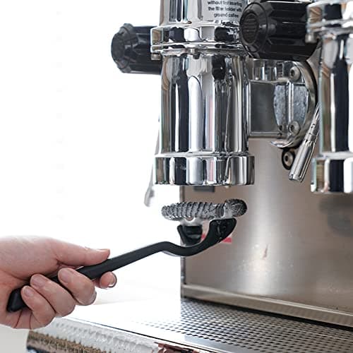 360° Rotatable Espresso Machine Cleaning Brush, 58mm Group Head