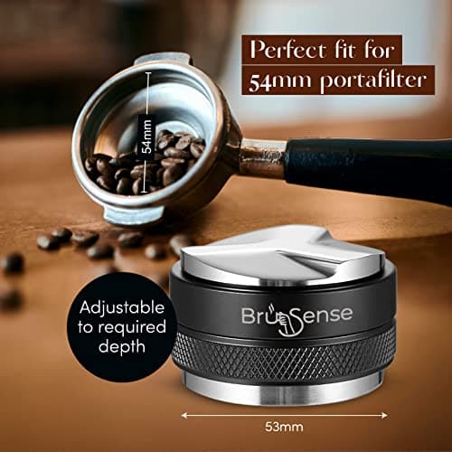 53mm Espresso Tamper & Distributor with Own Tamp Mat | Ideal for Breville/Sage Machines